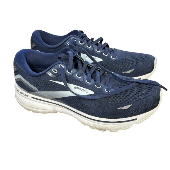 Brooks Ghost 15 Navy Running Shoes Diabetic Certified Size 8 - Picture 4 of 11